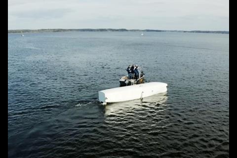 Students at KTH Centre of Naval Architecture built a scale model of the Wind Powered Car Carrier